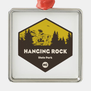 Hangrock Staat Park, North Carolina Ornament Aus Metall