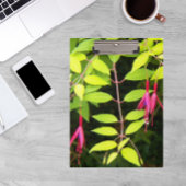 Hangrosa Fuchsia Floral Klemmbrett