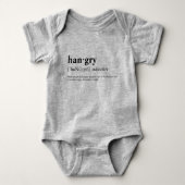 Hangry Baby Strampler (Vorderseite)
