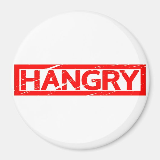 Hangry Briefmarke Magnet (Vorne)