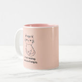Hangry Cat Zweifarbige Tasse (Vorderseite Links)