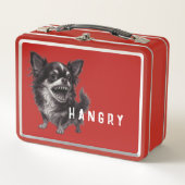 Hangry Chihuahua - Anger Management - Funny Metall Brotdose (Vorderseite)