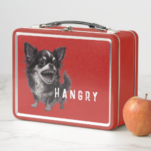 Hangry Chihuahua - Anger Management - Funny Metall Brotdose