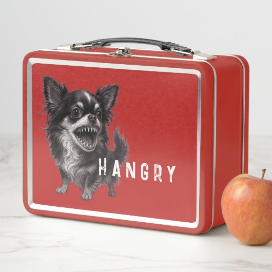 Hangry Chihuahua - Anger Management - Funny Metall Brotdose (Beispiel)