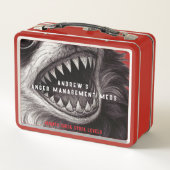 Hangry Chihuahua - Anger Management - Funny Metall Brotdose (Rückseite)