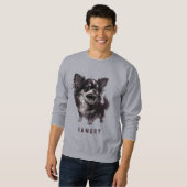 Hangry Chihuahua - Funny Aggressive Wut Beängstige Sweatshirt (Vorne ganz)