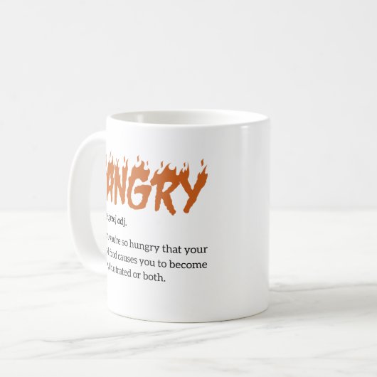Hangry Definition  Kaffeetasse (Vorderseite Links)