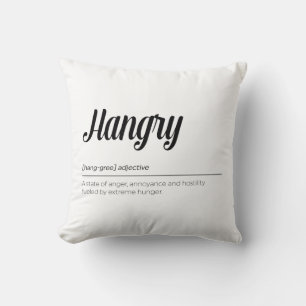 Hangry Definition Kissen