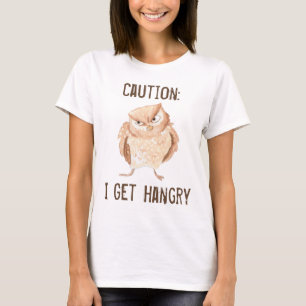 Hangry Eulen-Aquarell T-Shirt