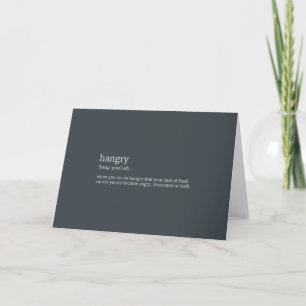 Hangry Feiertagskarte