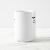 Hangry Funny Dictionary Definition Kaffeetasse (Mittel)