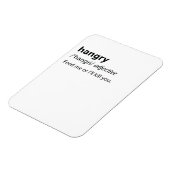 Hangry Funny Dictionary Definition Magnet (Linke Seite)