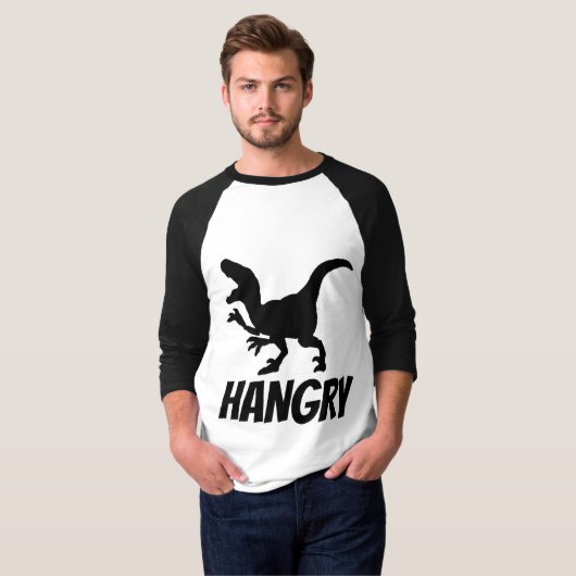 HANGRY (HUNGRY/ANGRY) Funny T - Shirt (Vorne ganz)