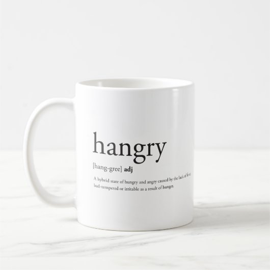 Hangry Kaffeetasse (Links)