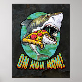 Hangry Pizza Shark Poster (Vorne)