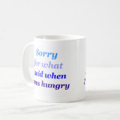 Hangry Tasse (Vorderseite Links)