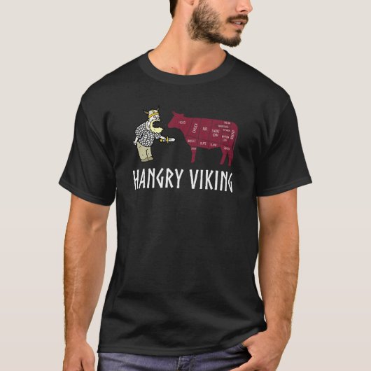 Hangry Viking Hungry Scandinavian Norse Beef T-Shirt (Vorderseite)