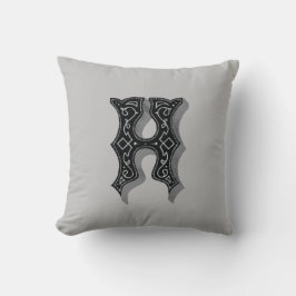 Hangtown Pillow (Holzschnitt) Kissen
