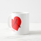 Hangul Heart über Koreanisch Kaffeetasse (Vorderseite Links)