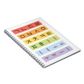Hangul (Koreanisch) Spiral-Notebook Notizblock (Rechte Seite)