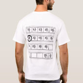 Hangul T - Shirt, Ba T - Shirt (Rückseite)