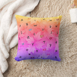 Hangul und das Alphabet Throw Kissen