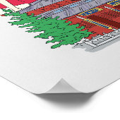 Hangzhou, China Travel Poster (Ecke)