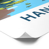 Hangzhou China Travel Poster (Ecke)