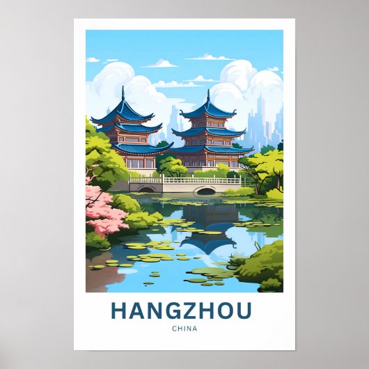 Hangzhou China Travel Poster (Vorne)