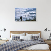 Hani mit Korb und Reisterrasse, Leinwanddruck (Insitu (Schlafzimmer))
