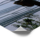 Hani mit Korb und Reisterrasse, Poster (Ecke)