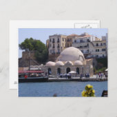 Hania, Innenhafen Kretas Postkarte (Vorne/Hinten)