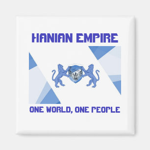 Hanian Empire Flag One World One People Magnet