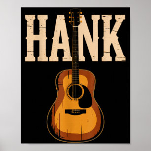 Hank Folk Style Line Dance Western Country-Musik Poster