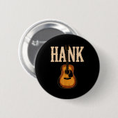Hank Folk Style Line Dancing Western Country Music Button (Vorne & Hinten)