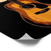 Hank Folk Style Line Dancing Western Country Music Poster (Ecke)