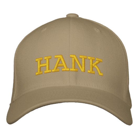 Hank Grant Tan Ball Cap Bestickte Kappe (Vorderseite)