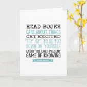 Hank-Grün-Zitat Karte (Gelbe Blume)