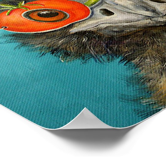 Hank the Emu poster (Ecke)