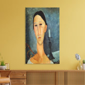 Hanka Zborowska mit einem Candlestick, 1919 Leinwanddruck (Insitu (Wohnzimmer))