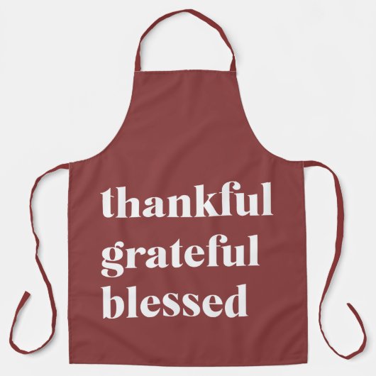 hankful Grateful Blessed Schürze (Vorderseite)
