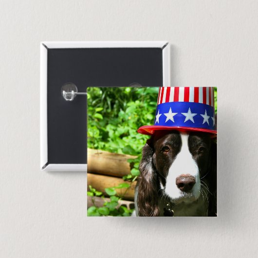 Hankie-Gekritzel-Dandy Button (Vorne & Hinten)