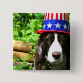 Hankie-Gekritzel-Dandy Button (Vorderseite)