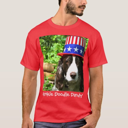 Hankie-Gekritzel-Dandy T-Shirt (Vorderseite)