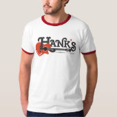 Hanks Gitarren-T-Shirt im Rot T-Shirt (Vorderseite)