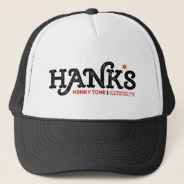 Hanks Honky Tonk schwarzer Fernlastfahrer Truckerkappe