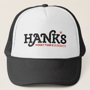 Hanks Honky Tonk schwarzer Fernlastfahrer Truckerkappe
