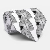 Hanky Code Schwarz Links Krawatte (Gerollt)