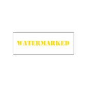 Hanky Code Self-Inking Briefmarke - Gelb Permastempel (Design)