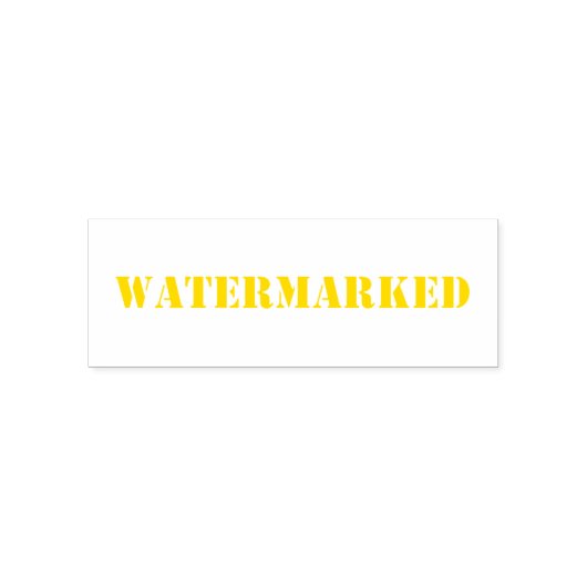 Hanky Code Self-Inking Briefmarke - Gelb Permastempel (Design)